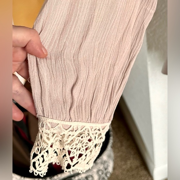 Lacy Gauze Womens Top Free People Small Loose Fit - Picture 14 of 15